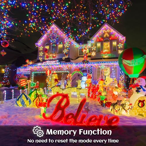 33ft Icicle Lights for Outside