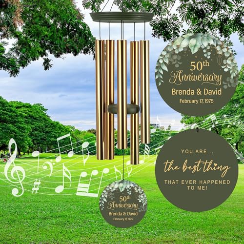 Personalized Wind Chimes Anniversary