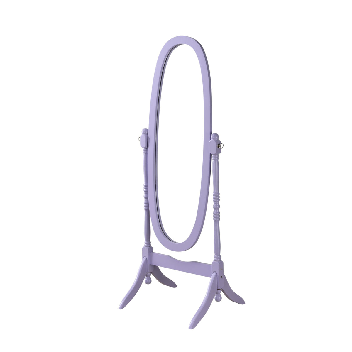 Traditional Queen Anna Style Wood Floor Cheval Mirror
