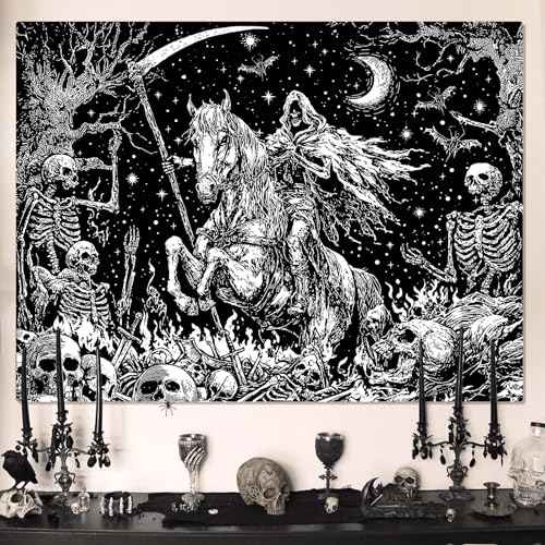 Gothic Skeleton Tapestry