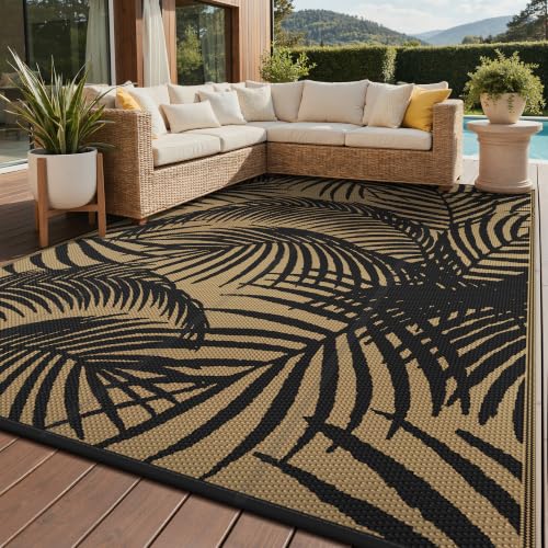 Outdoor Rug Waterproof Plastic Rugs for Patio (80 Sq Ft)