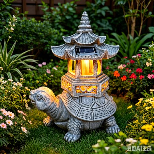 Solar Garden Turtle Statue (621 Count)