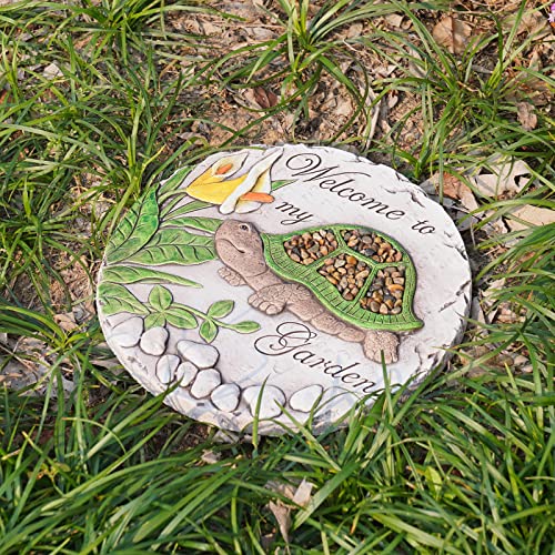 Outdoor Garden Decor Stepping Stones 9.5 * 9.5 * 0.5 Inch