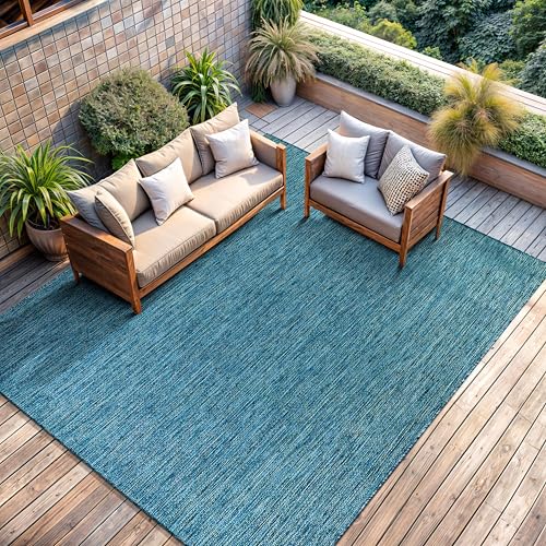 Outdoor Rug 8x10 Modern Area Rugs for Indoor and Outdoor Patios and Porches