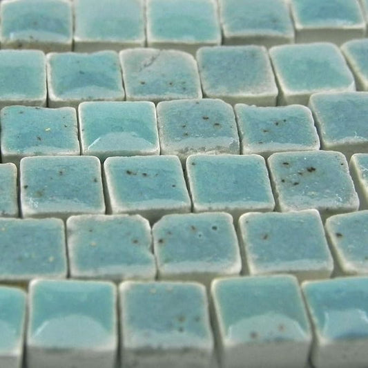 Handmade Moroccan Ceramic Small-Scale Stones, 1000 Parts Glazed 5mm Dark Turquoise, WG03
