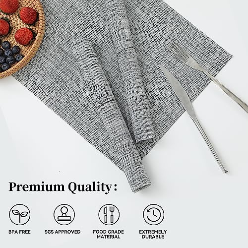 Linen Grey Placemats Set of 4 (4 Count)