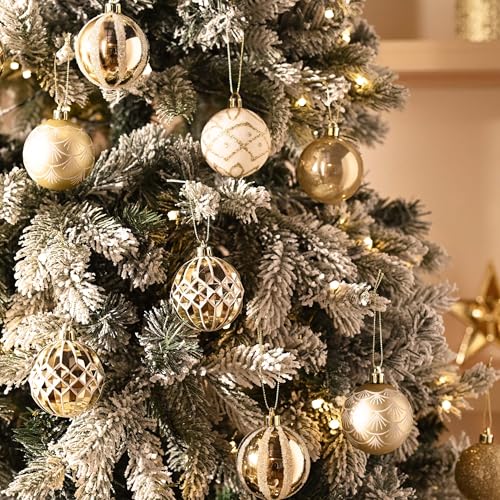 30ct Christmas Tree Decorations Ball Ornaments 2.36 Inches (30 Count)