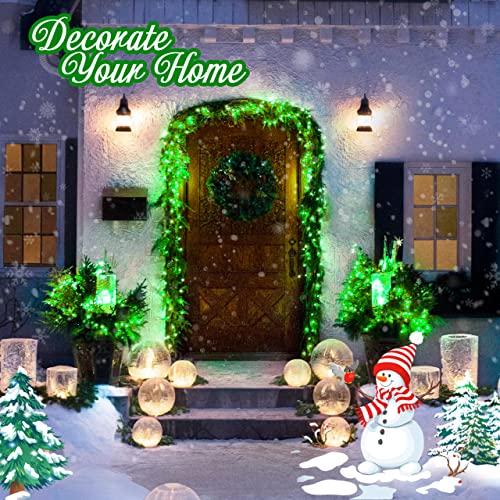 8 Modes 163 FT 500 LED Green Christmas Lights Indoor Outdoor (163 Foot)
