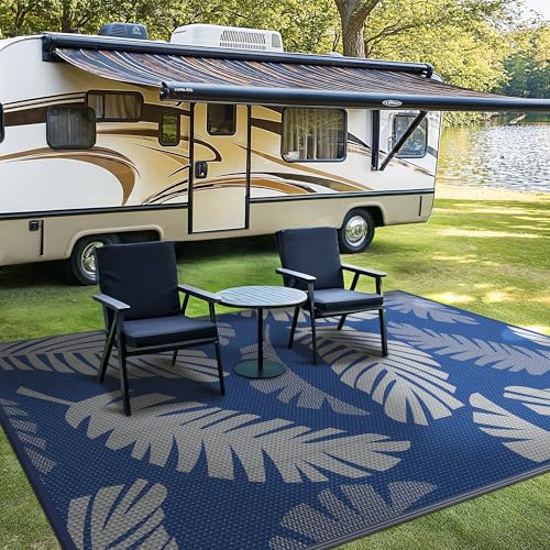 Outdoor Rug Waterproof Plastic Rugs for Patio (54 Sq Ft)