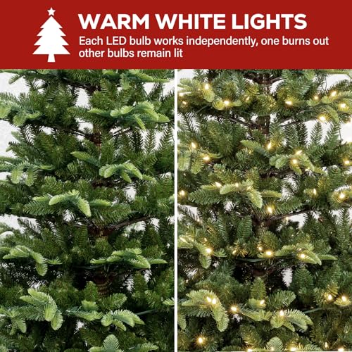 7.5 ft Prelit Sparse Christmas Tree with Realistic PE Foliage