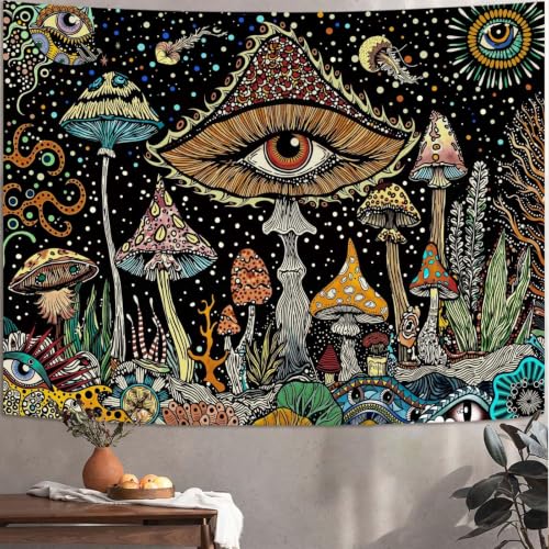 Hippie Mushroom Tapestry