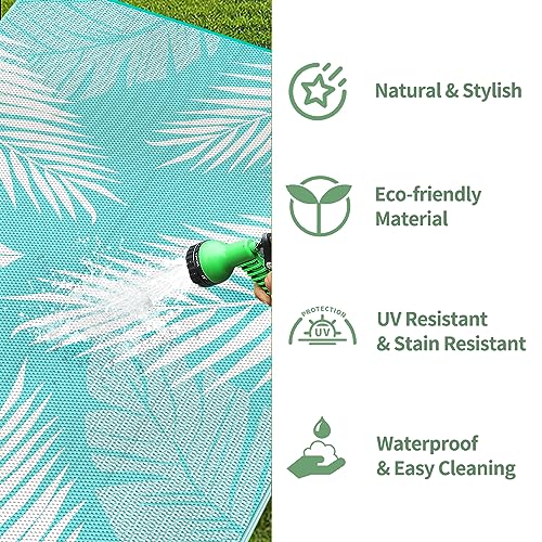 Outdoor Rug Waterproof Plastic Rugs for Patio