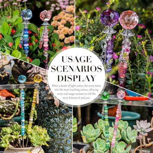 260Pcs DIY Beaded Garden Stakes