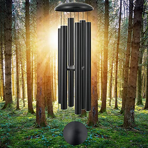 60" Extra Large Wind Chimes Outside Black