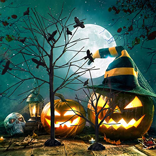 2 Pcs Halloween Village Trees Halloween Village Accessories (2 Count)