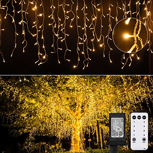 Icicle Lights Outdoor (19.6 Foot)