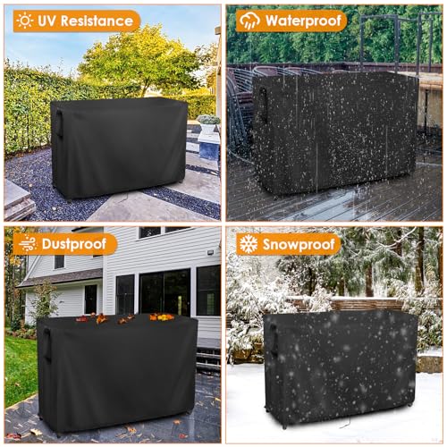 Outdoor Table Cover Waterproof for Console Table 44"L x22"W x32"H