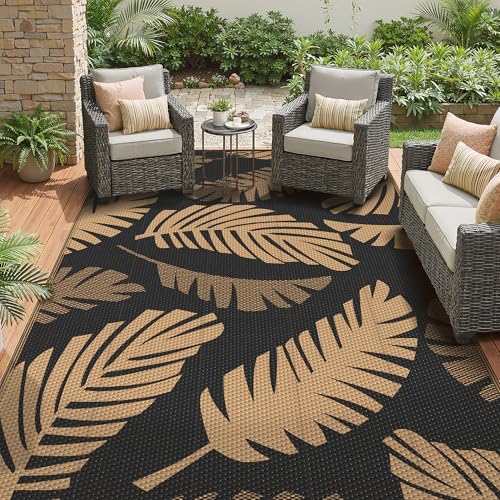 Outdoor Rug Waterproof Plastic Rugs for Patio (40 Sq Ft)