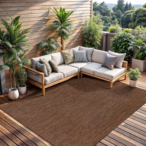 Outdoor Rug 10x14 Modern Area Rugs for Large Indoor and Outdoor Patios and Porches