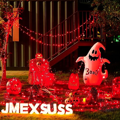 33ft 100 LED Red Halloween Lights with 8 Modes Remote (100 Count)
