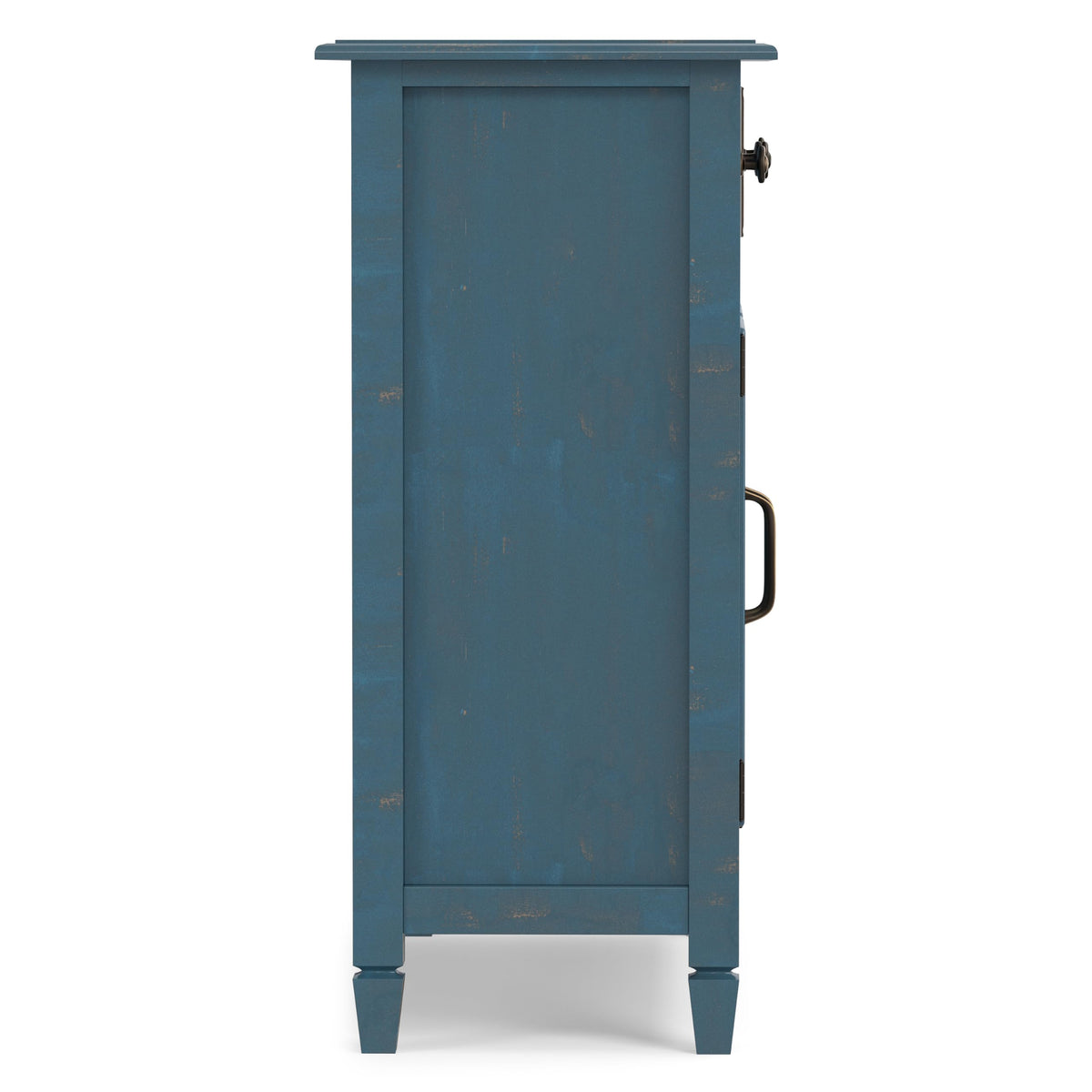 Connaught 40" Wide Solid Wood Cabinet in Distressed Coastal Blue