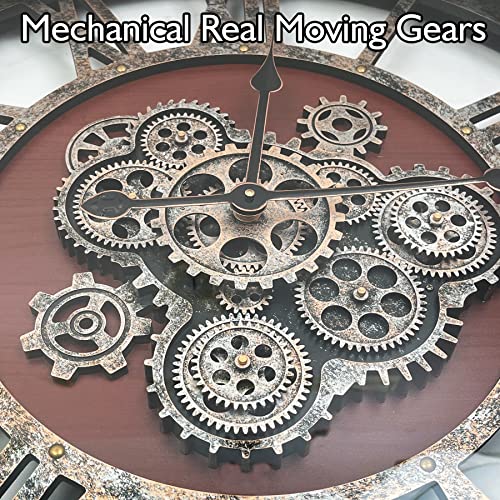 36" Original Moving Gears Wall Clock