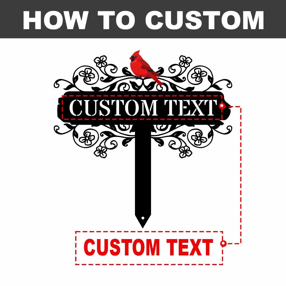 Personalized Metal Garden Signs, Custom Name Yard Stake Sign for House Outdoor Outside Decorative, Lawn Patio Decorations Gardening Enthusiasts Grandmothers Gift