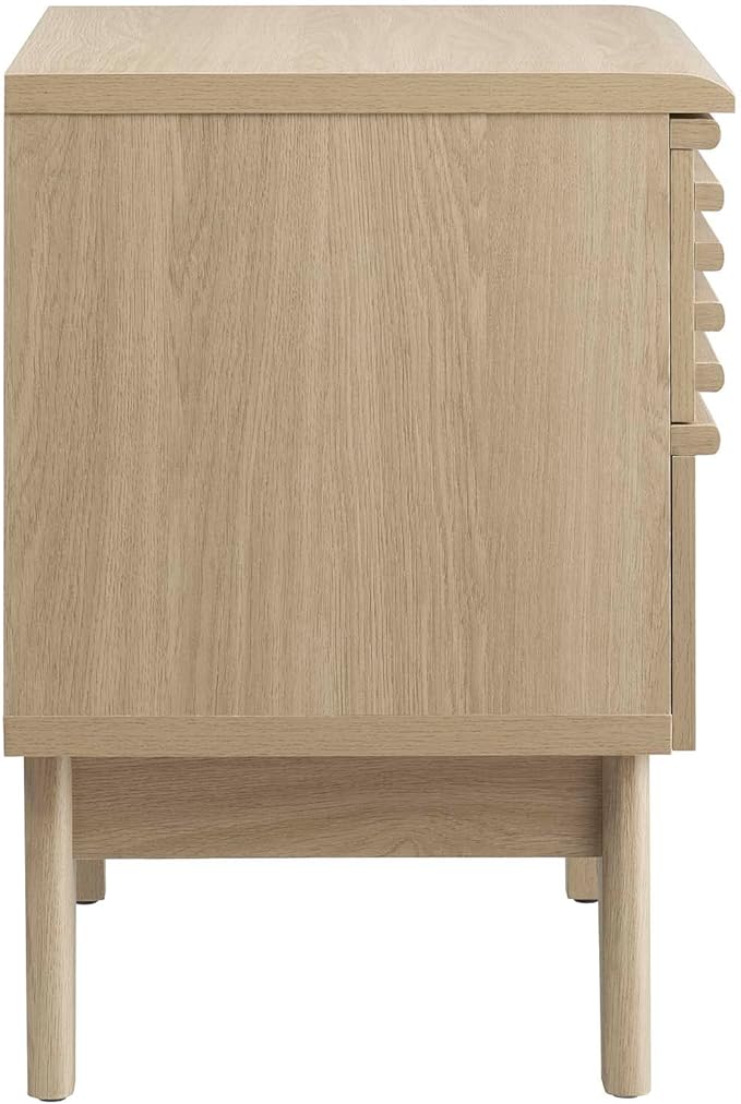 Modway Render Mid-Century Modern, Nightstand, Oak