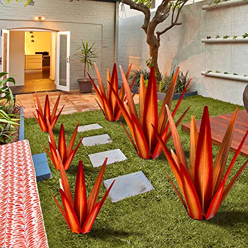 24" Metal Agave Plant Outdoor Decor