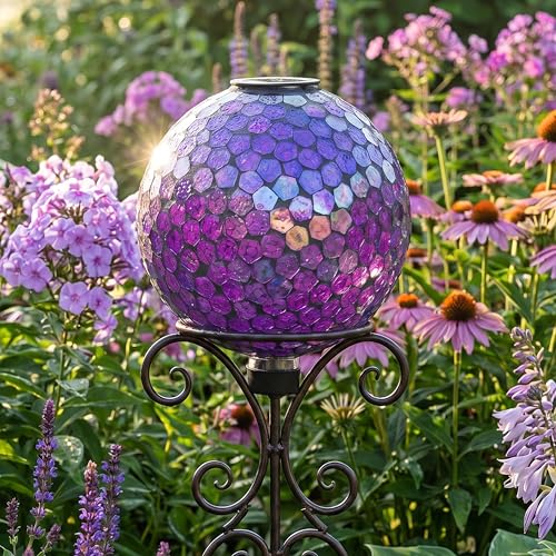 Sunnydaze Solar Gazing Ball for Garden