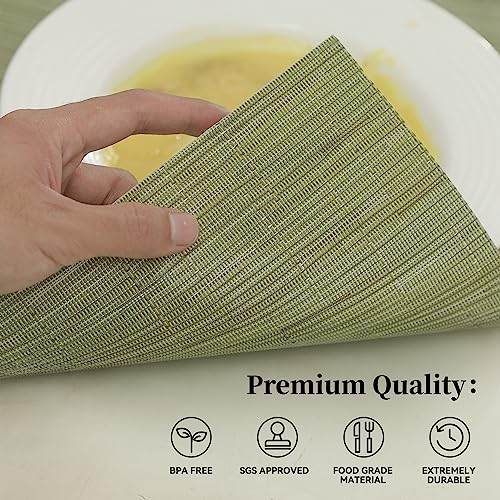 Pea Green Placemats Set of 12 (12 Count)
