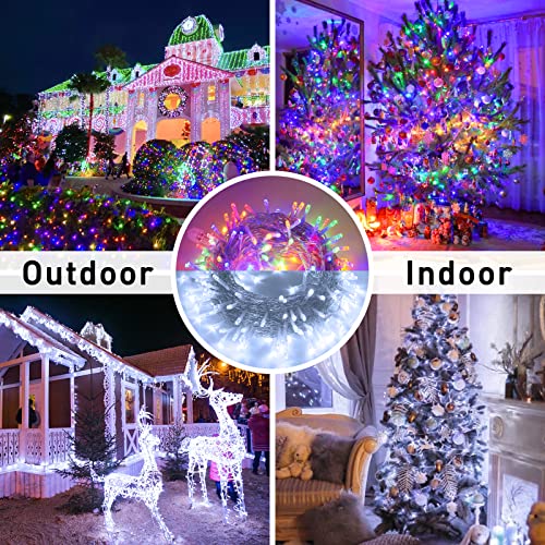 200LED Color Changing Christmas Lights Indoor Outdoor Clear Wire (66 Foot)