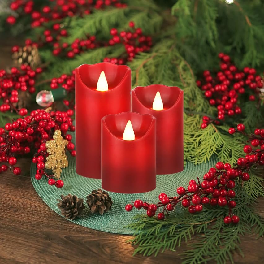 Flameless LED Candles Battery Operated (3 Count)