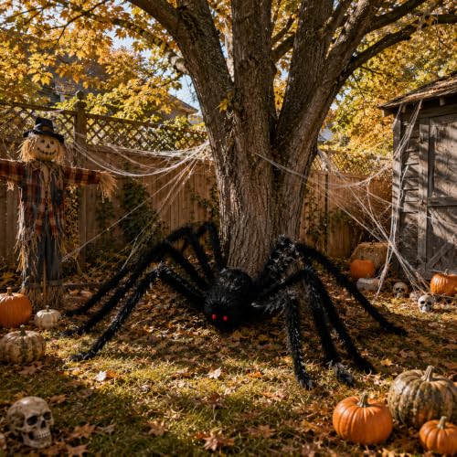 12FT Giant Spider Halloween Decorations Outdoor (12FT)