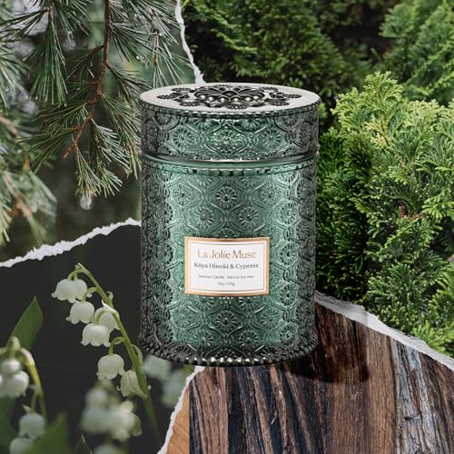 Pine & Hinoki Cypress Scented Candles for Home