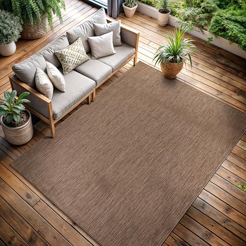 Outdoor Rug 5x7 Modern Area Rugs for Indoor and Outdoor Patios and Porches (5040 sq in Count)