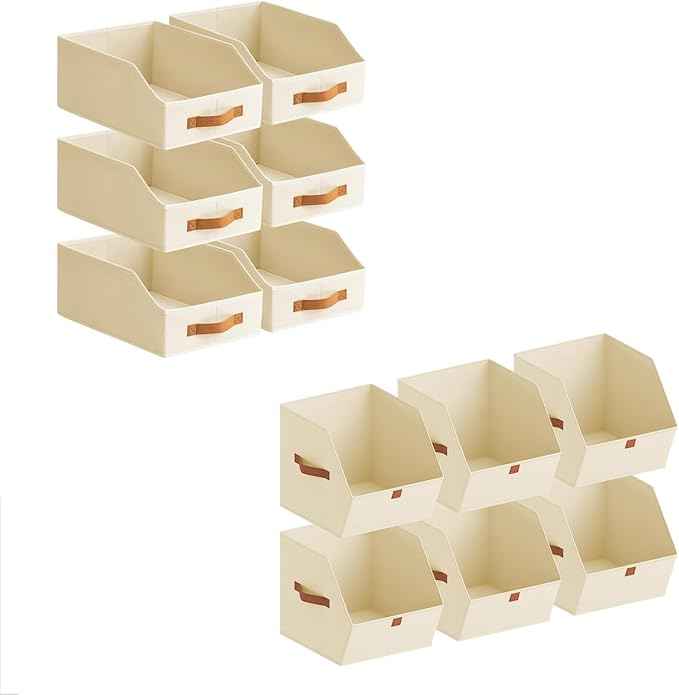 6 Pack Fabric Storage Bins for Organizing 6 Pack Fabric Closet Storage Cubes