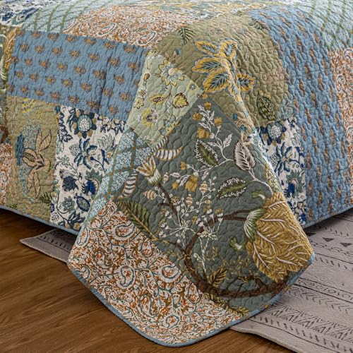 Quilt King Size Patchwork Bedspread