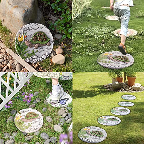 Outdoor Garden Decor Stepping Stones 9.5 * 9.5 * 0.5 Inch