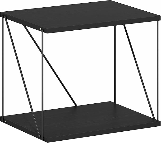 Furinno Industrial Multipurpose Side Table, Americano