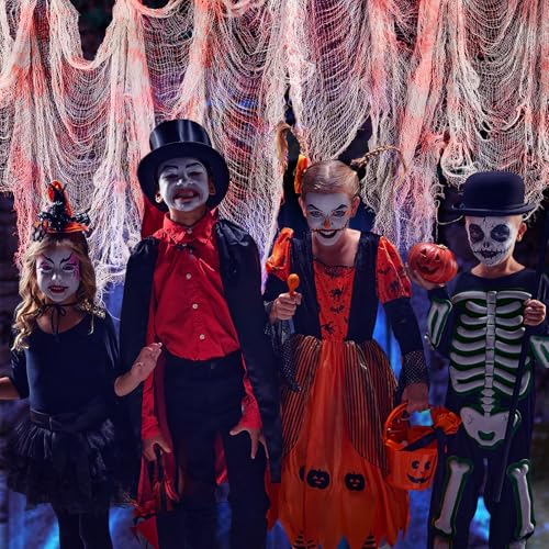 5 Pack 30'' x 72'' Stretchy Blood Red Creepy Cloth Halloween Decor (5 Count)