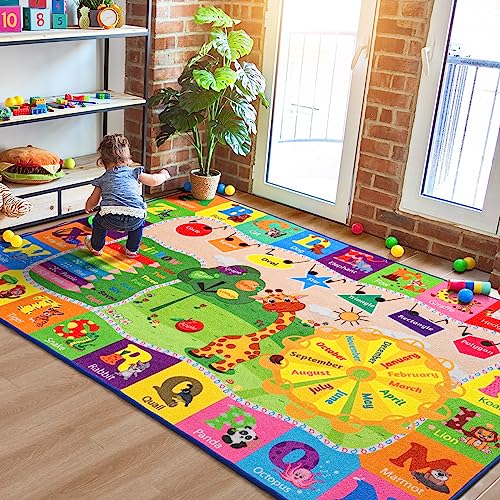 BENRON 4x6 Kids Rug for Playroom Classroom