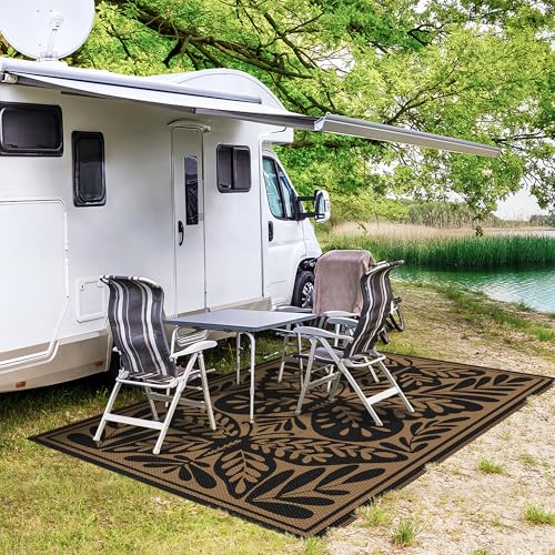 Outdoor Rug 5'x8' Waterproof Plastic Rugs for Patio (40 Sq Ft)