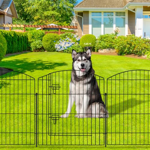 10 Panel No Dig Garden Fence with Gate (60 Sq Ft)