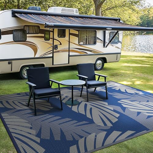 Outdoor Rug Waterproof Plastic Rugs for Patio (80 Sq Ft)