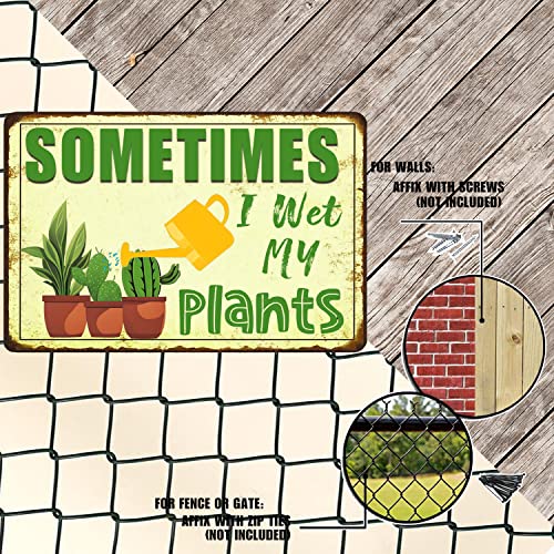 Funny Signs Garden Decor Outdoor Vintage Garden Decorative Metal Sign Gifts