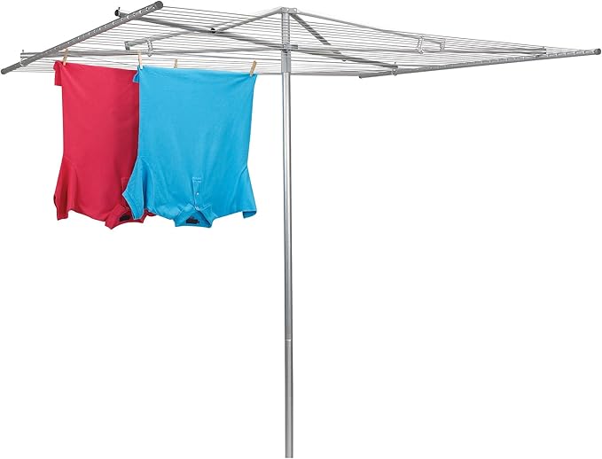 Household Essentials Parallel Clothesline Outdoor Dryer, 30 Lines with 210 Feet of Drying Space, No-Rust Steel