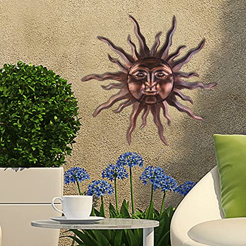 Large Metal Sun Wall Art Decor