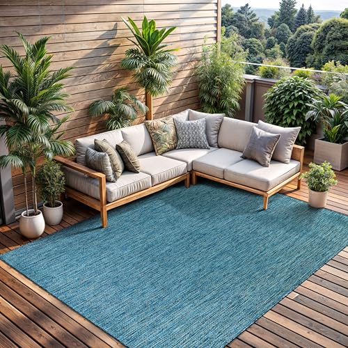 Outdoor Rug 8x10 Modern Area Rugs for Indoor and Outdoor Patios and Porches
