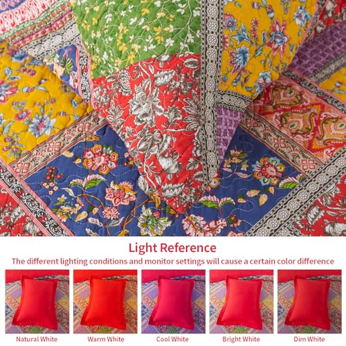 100% Cotton Face Quilt King Size Set